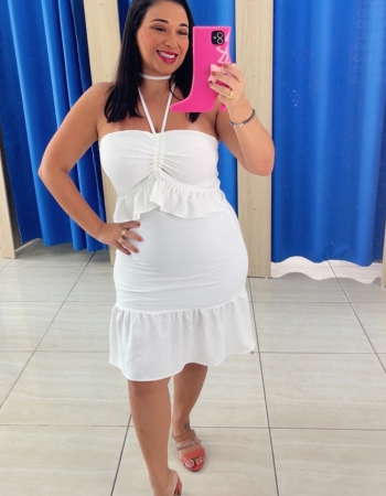 Vestido babado